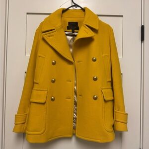 J. CREW Peacoat - Yellow- Size 2